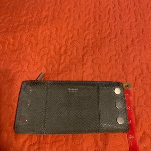 Hammit Gray Textured Leather Wallet
